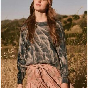 THE GREAT. College Sweatshirt Bright Blue Scrunch